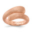Sterling Silver Rose-tone Satin Size 8 Ring