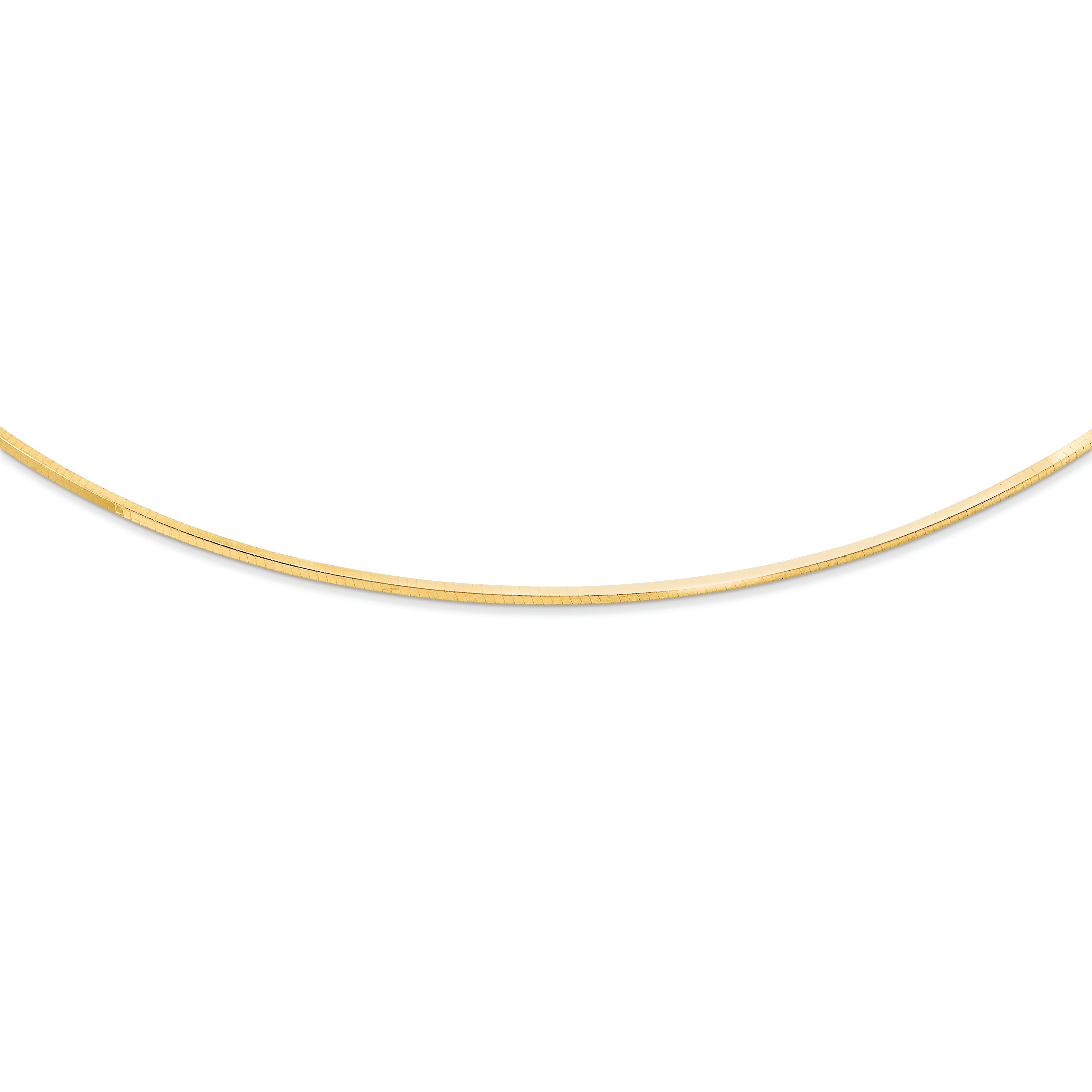 Sterling Silver square snake style omega neck-y Main image
