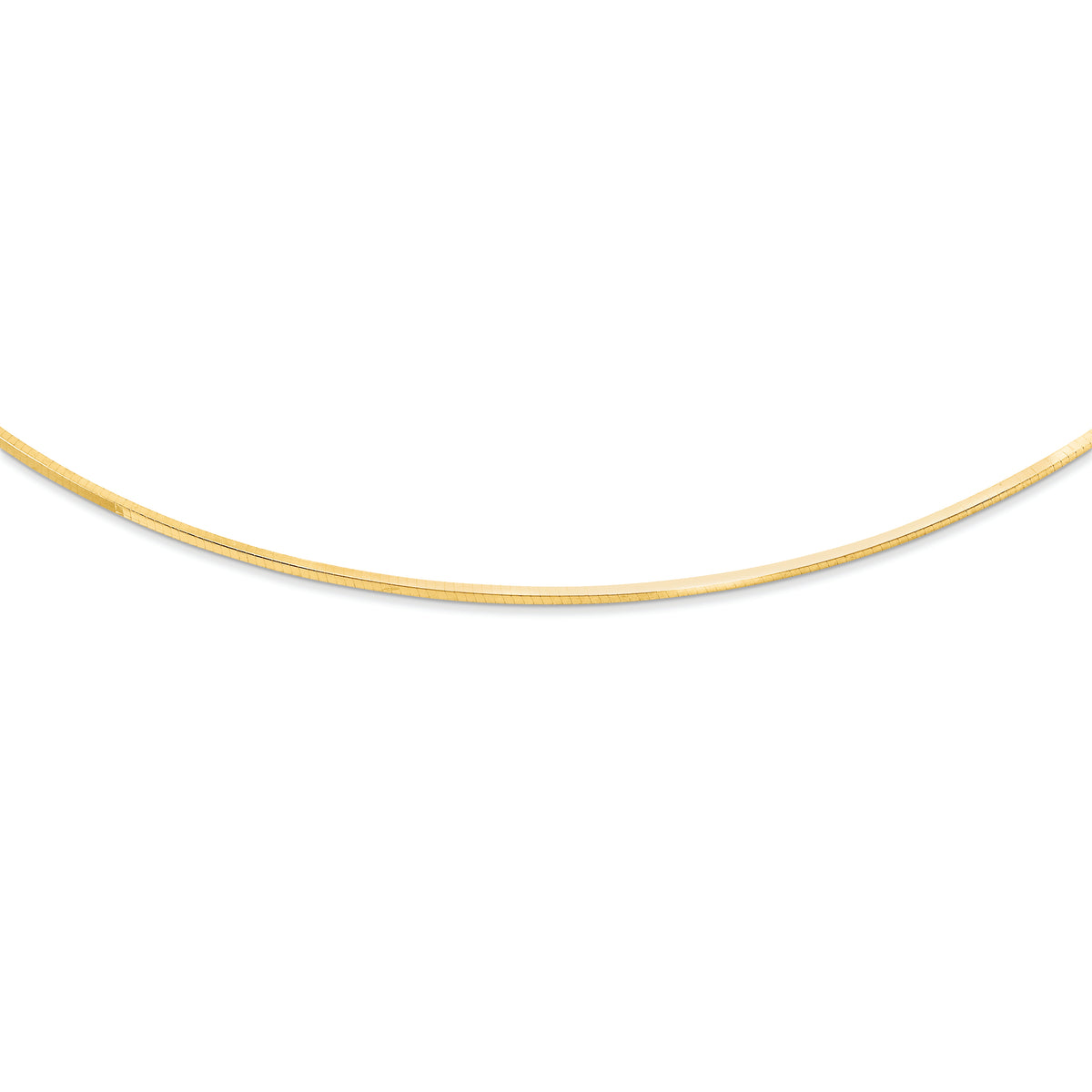 Sterling Silver square snake style omega neck-y