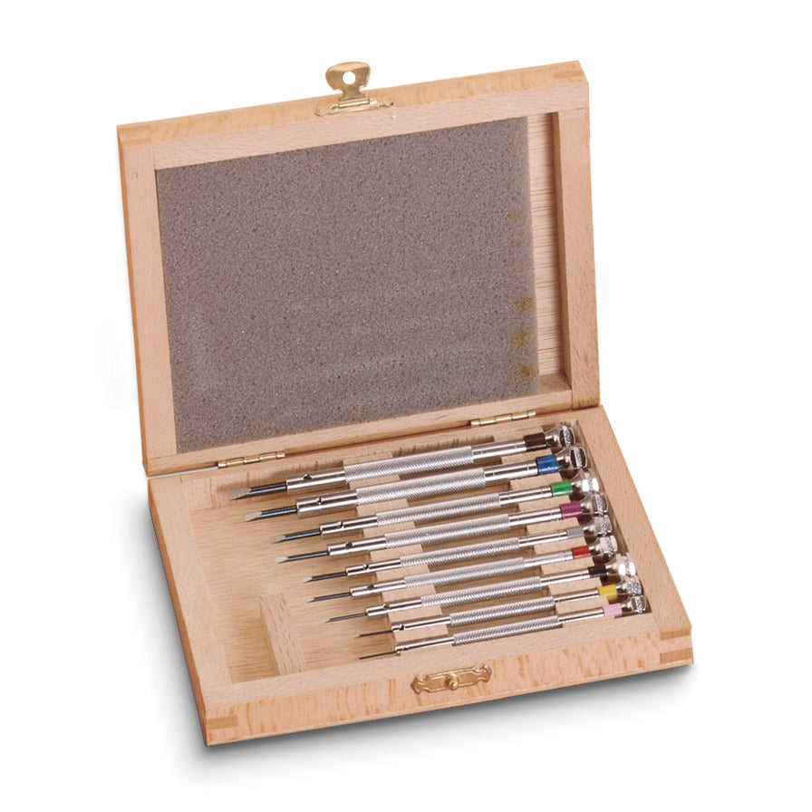 Wood Boxed Watchmakers Screwdriver Set Main image