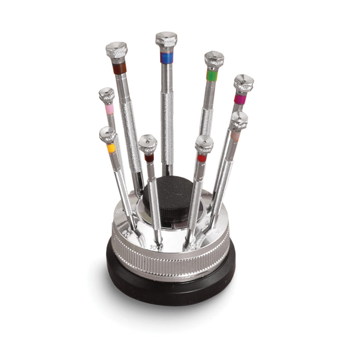 Set of 9 Watchmakers Screwdrivers Main image