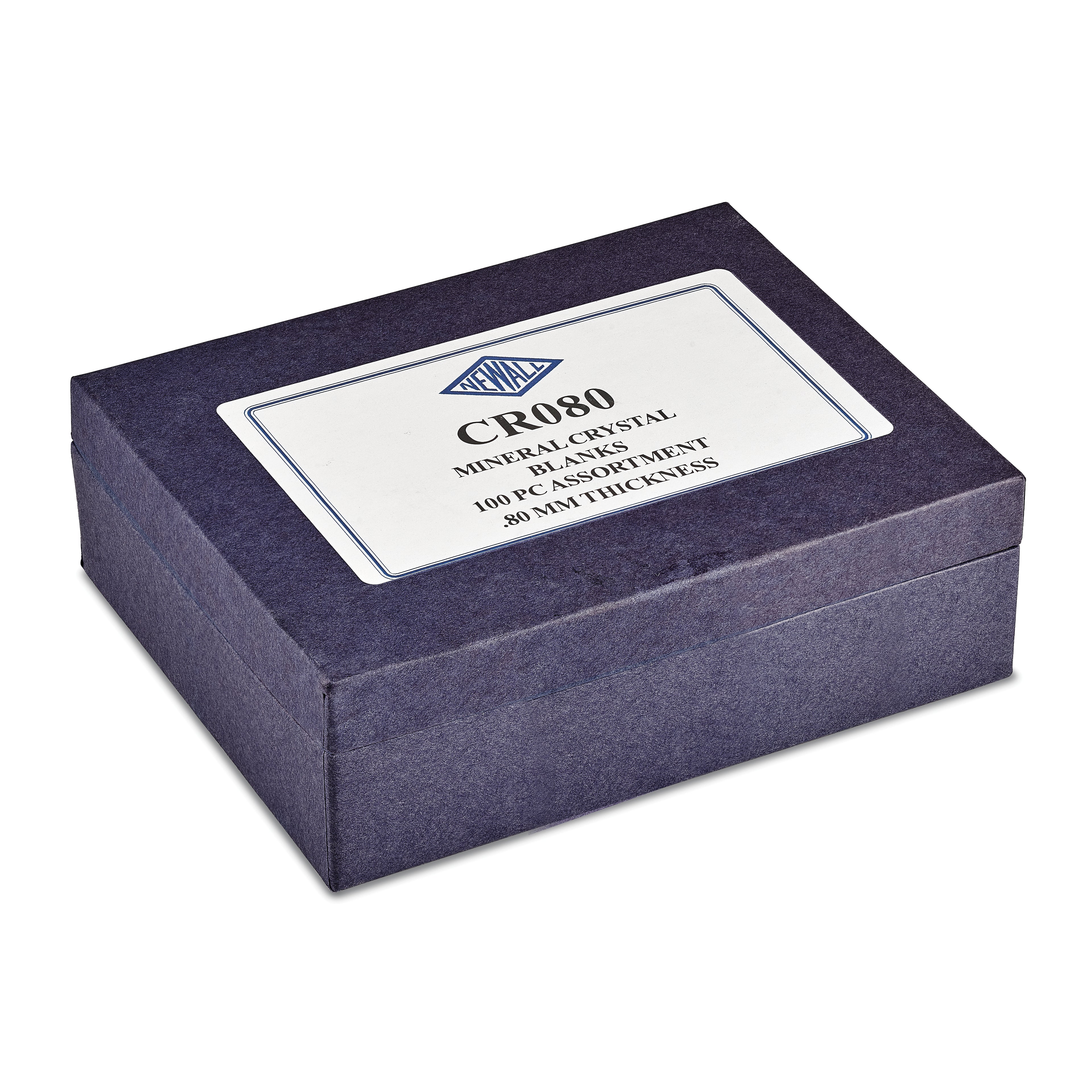 100-piece .80mm Mineral Crystal Blanks Assortment