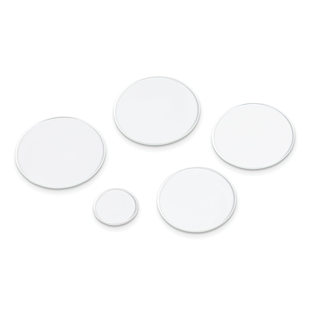100-piece 1.00mm Flat Mineral Crystal Blanks Assortment
