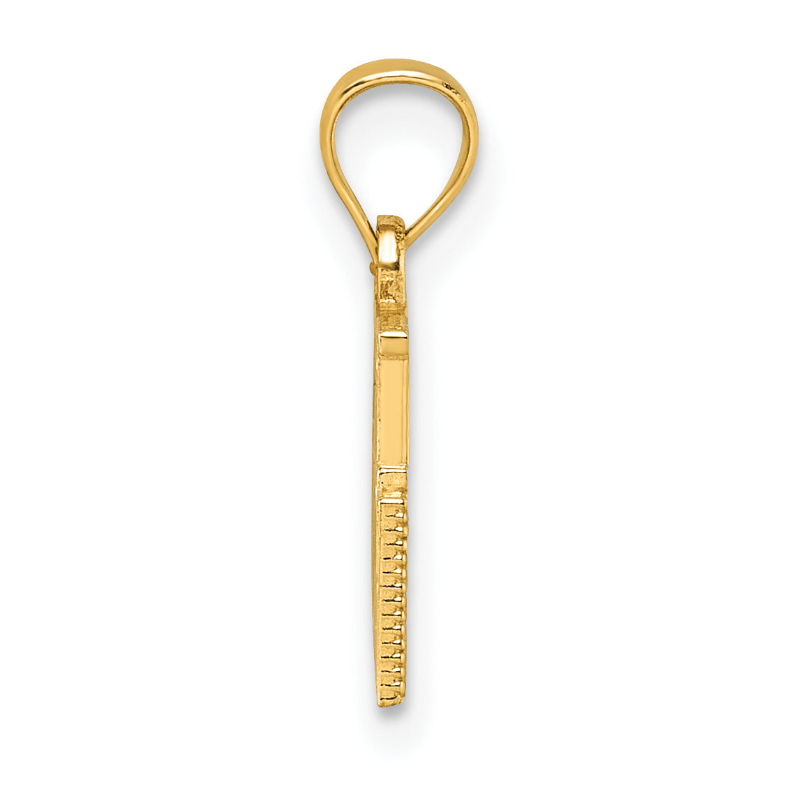 14k Polished BOY MOM Pendant