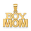 14k Polished BOY MOM Pendant
