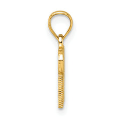 14k Polished GIRL MOM Pendant