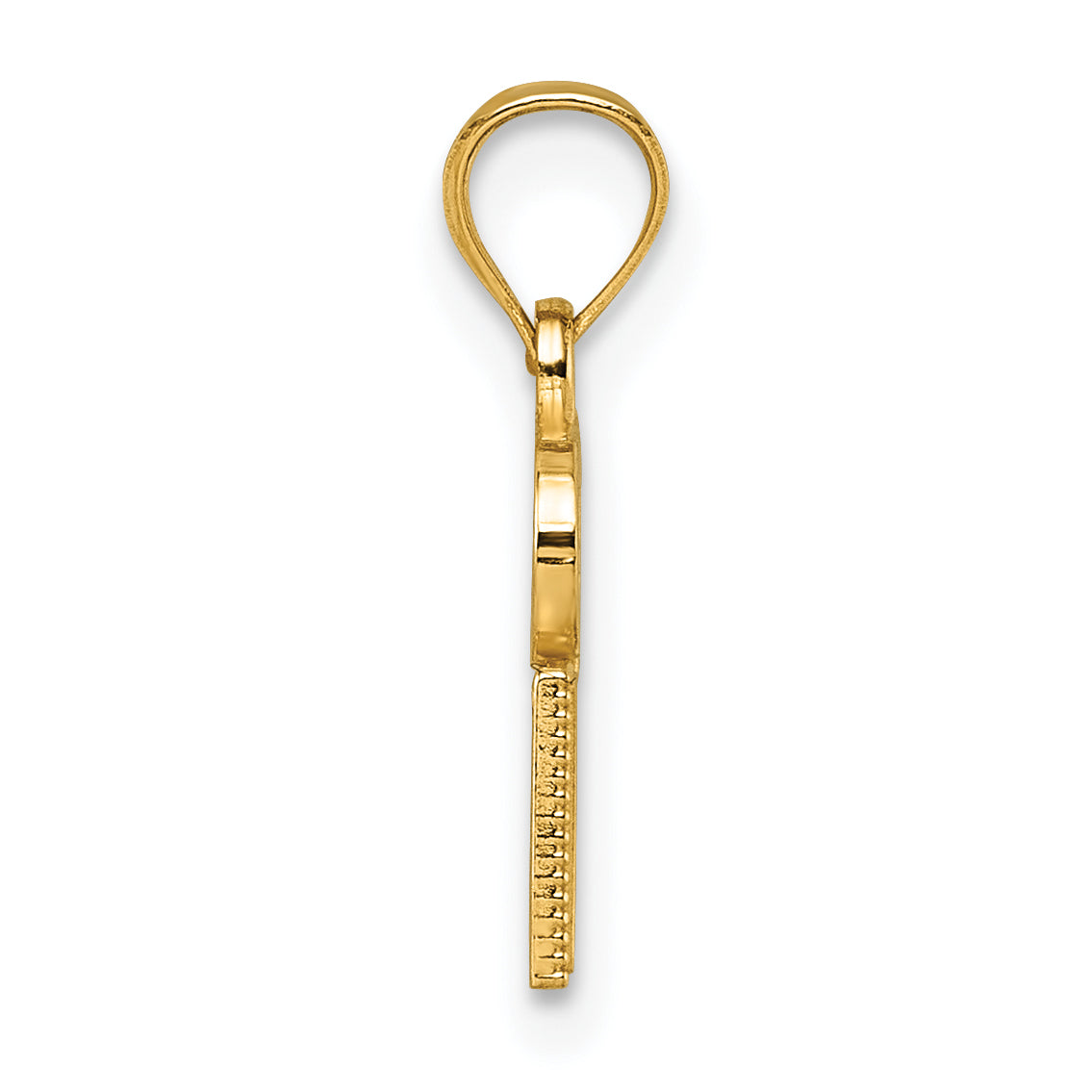 14k Polished GIRL DAD Pendant
