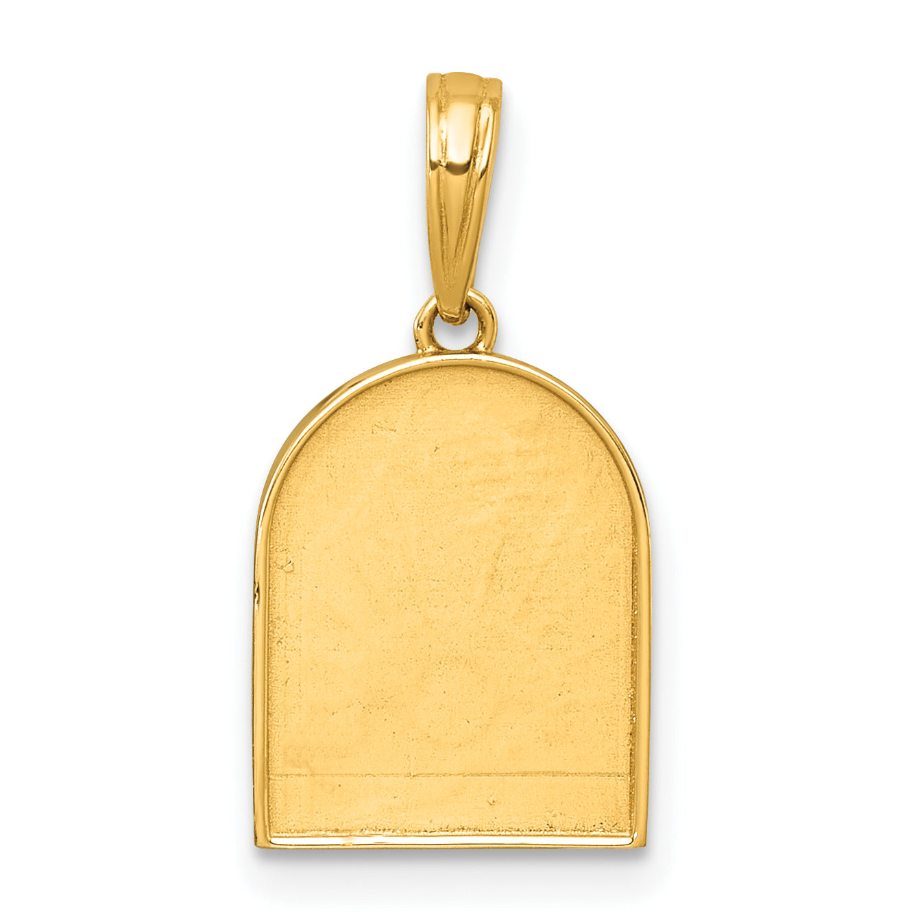 14k Polished Multi Color Enamel Sunset and Moon Charm