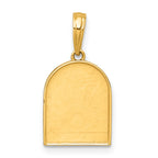 14k Polished Multi Color Enamel Sunset and Moon Charm