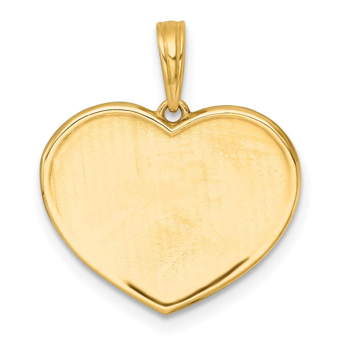 14k Polished White Enamel Paw In Pink Heart Charm