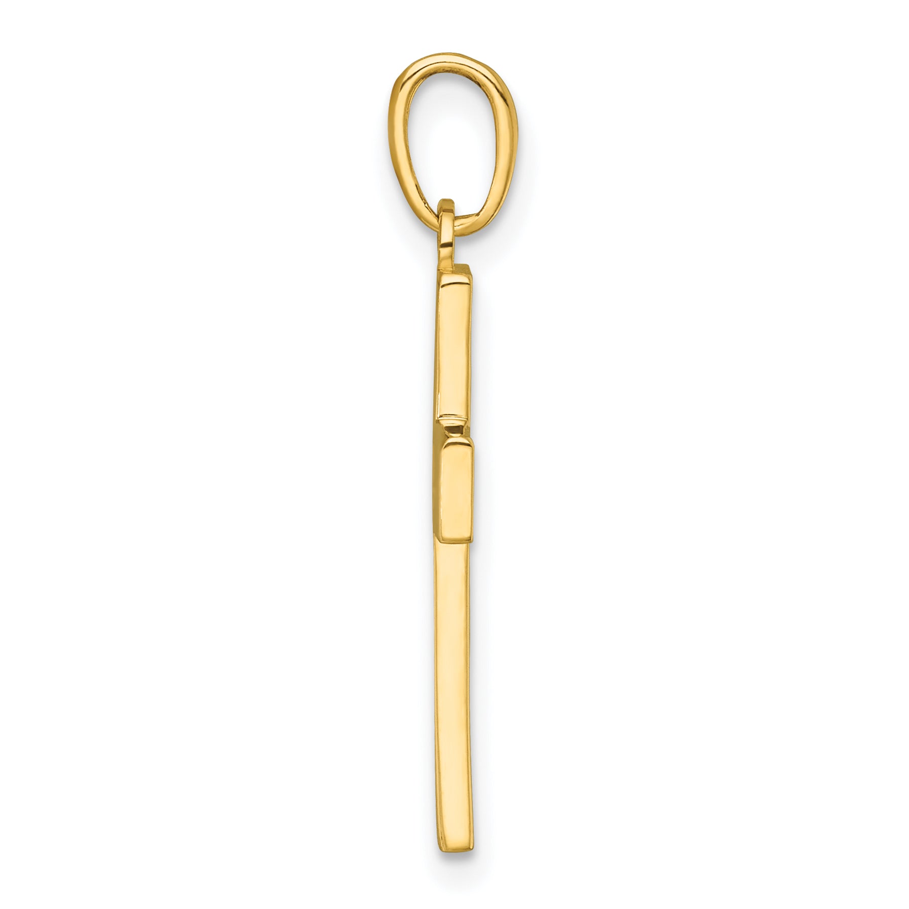 14K Polished Cut-Out Latin Cross Charm Secondary image