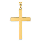14k Polished Hollow Latin Cross Pendant