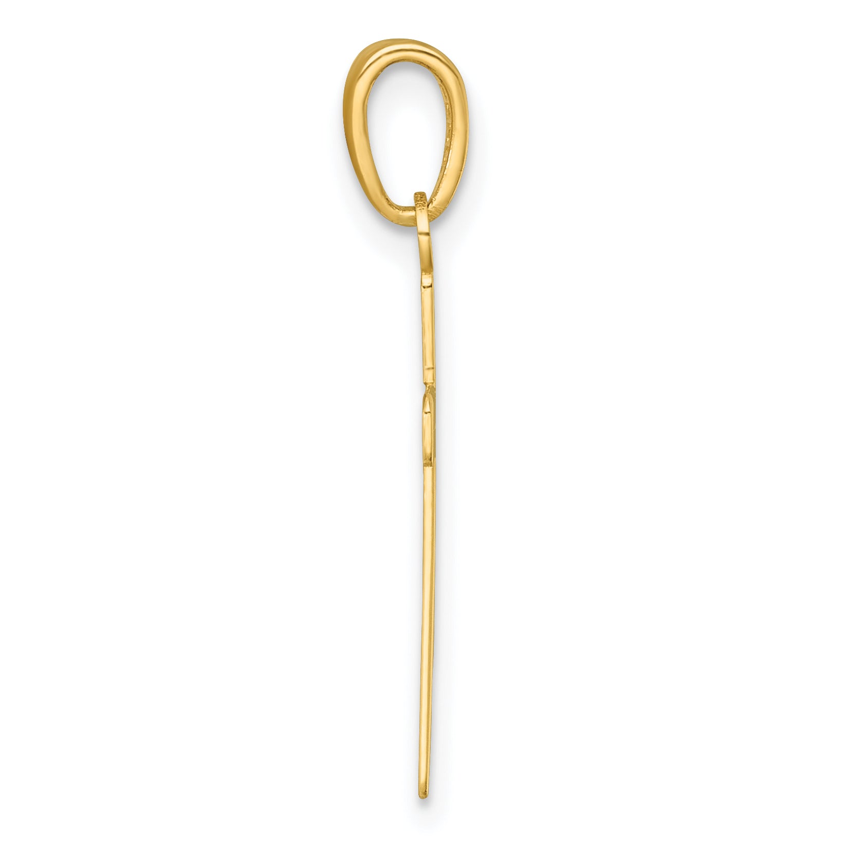 14K Polished Latin Cross Pendant Secondary image