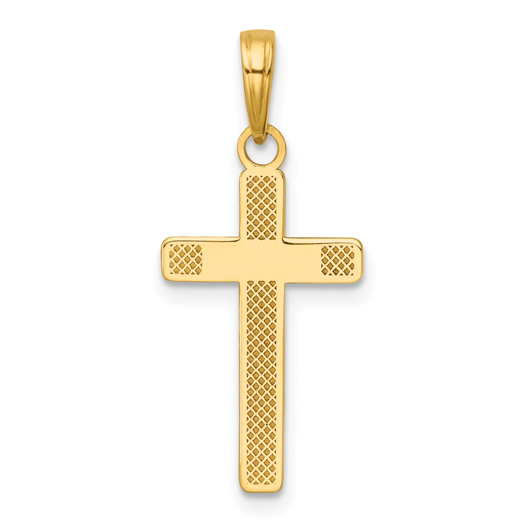 14K Polished Latin Cross Pendant Main image
