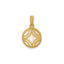 Mother of Pearl Fancy Beaded Pendant in 14K Yellow Gold, 13mm - Sophia Jewelers