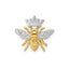 Crown Queen Bee Chain Slide in 14K Yellow Gold - Sophia Jewelers