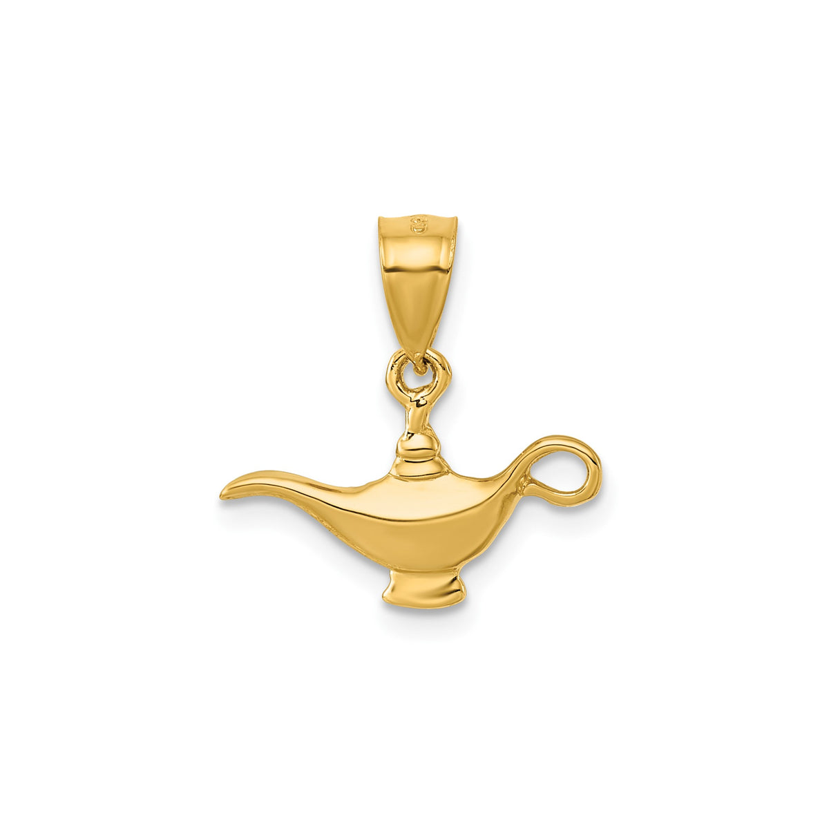 Genie Lamp Pendant in 14K Yellow Gold - Sophia Jewelers Main image