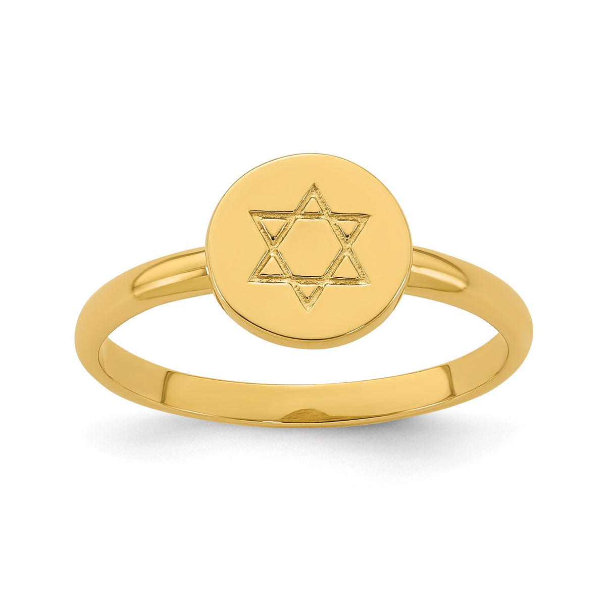Star of David Ring in 14K Yellow Gold, Size 7 - Sophia Jewelers Main image