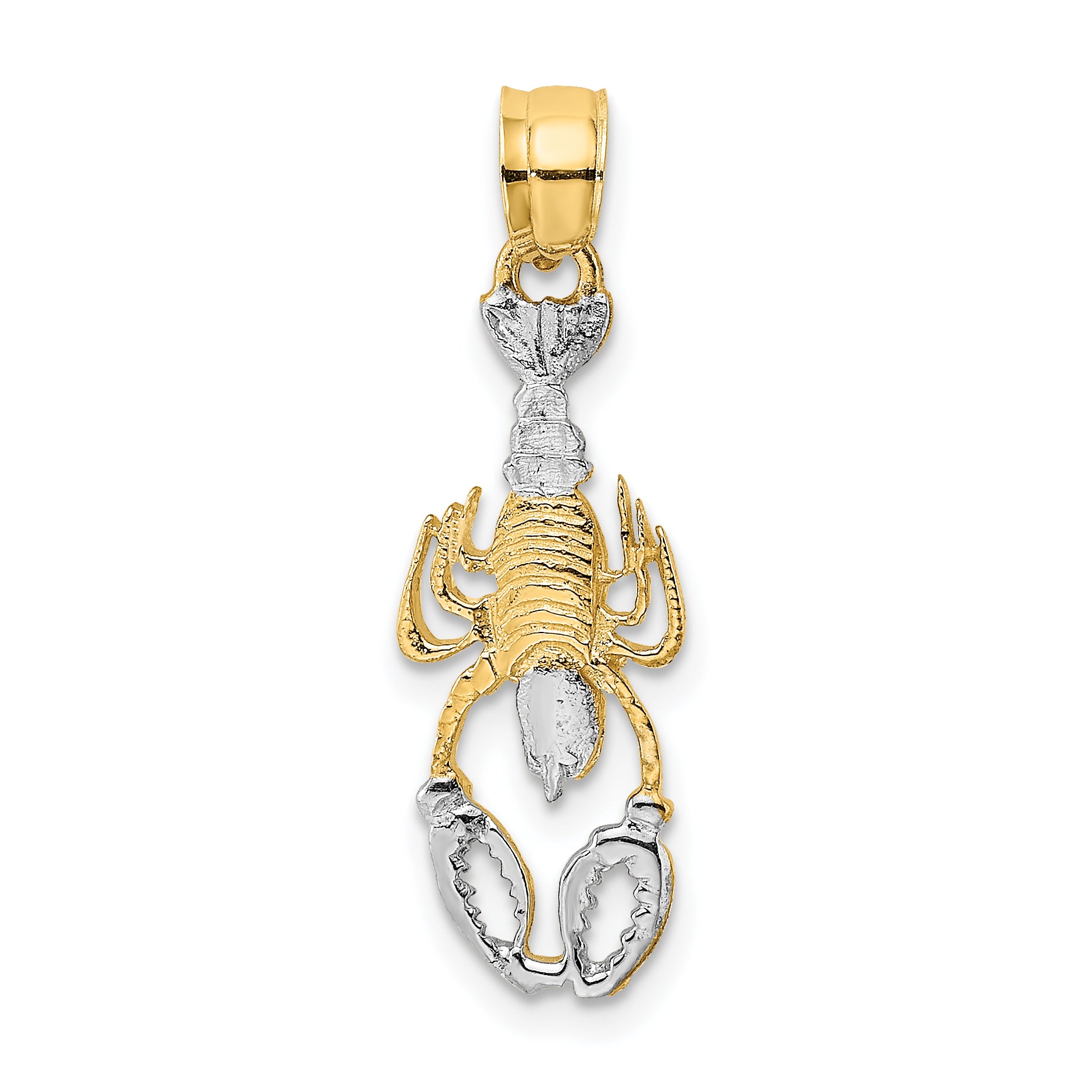 14K with White Rhodium Lobster Charm Main image