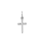 Cross Charm in 14K White Gold - Sophia Jewelers