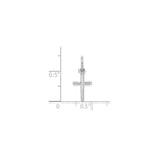 Cross Charm in 14K White Gold - Sophia Jewelers