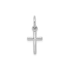 Cross Charm in 14K White Gold - Sophia Jewelers