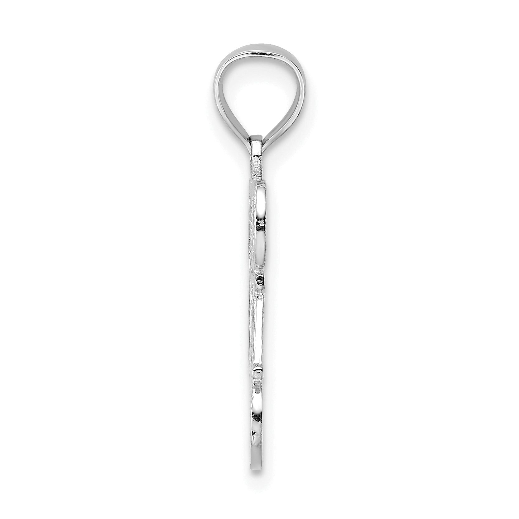 14K White Gold #1 DAD Pendant Secondary image
