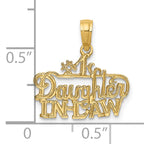 14k #1 DAUGHTER-IN-LAW Charm
