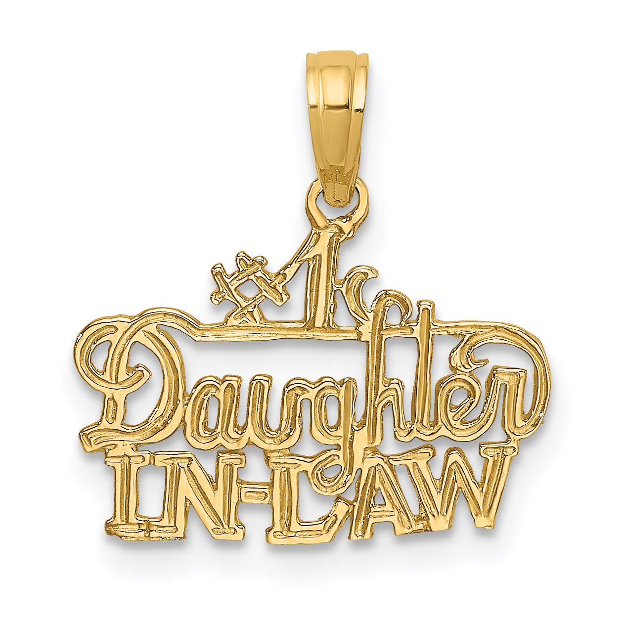 14k #1 DAUGHTER-IN-LAW Charm Main image