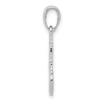 14K White Gold Truck Cab Pendant