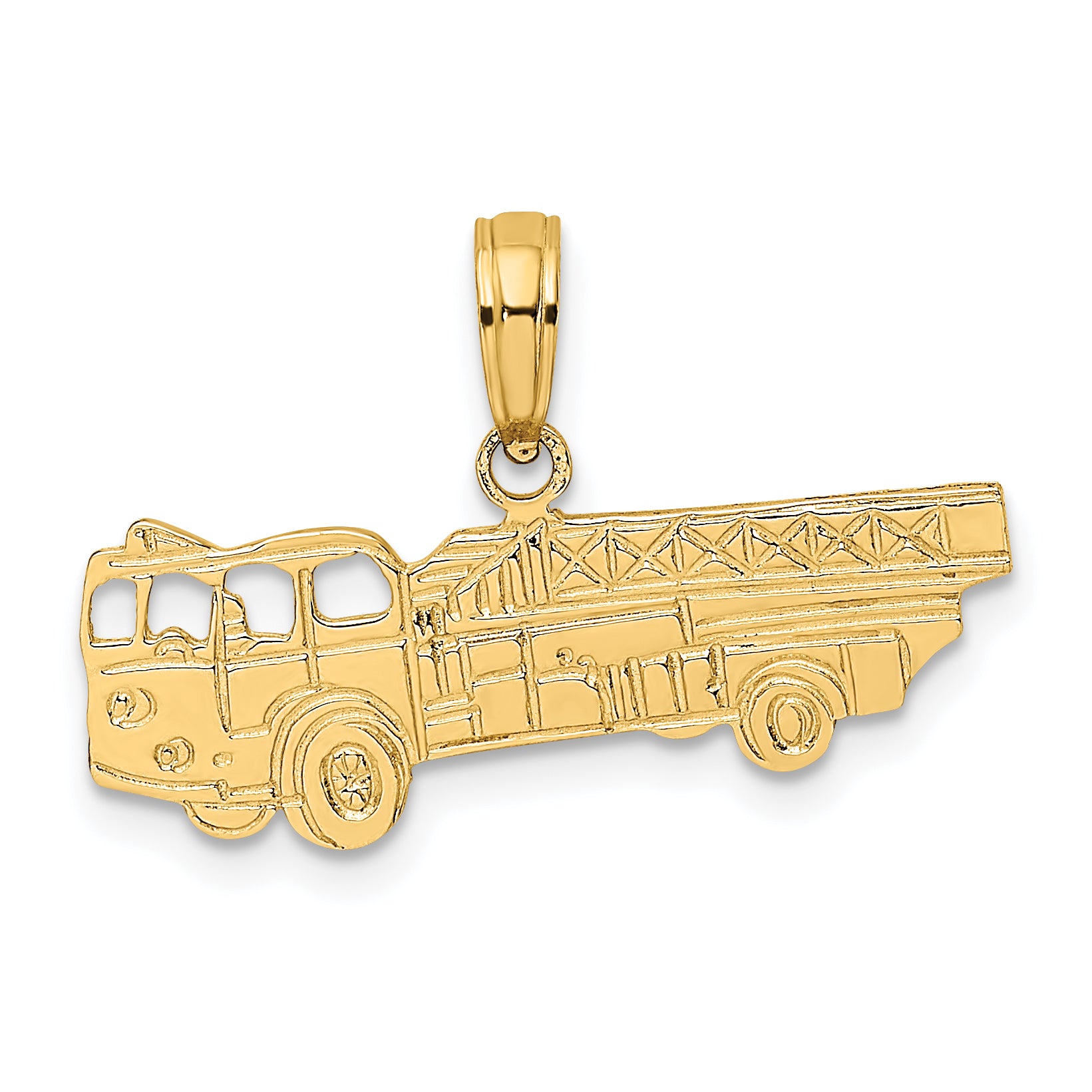 14k Fire Truck Charm Main image