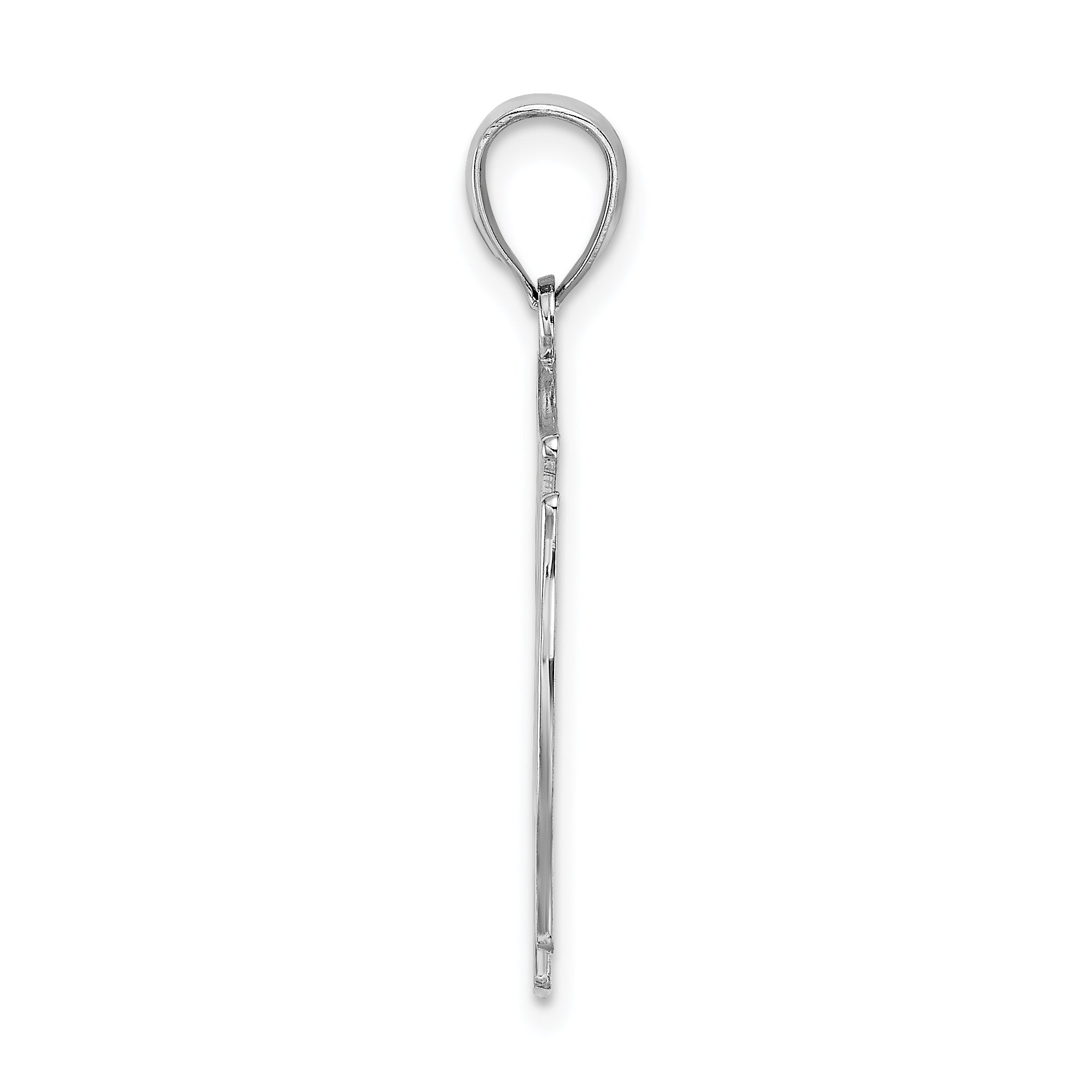 14k White Gold VFD Member Shield Charm Secondary image