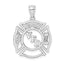 14k White Gold VFD Member Shield Charm