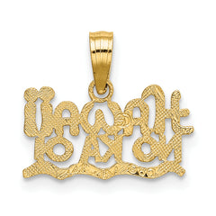 14k HAWAII NO KA OI Charm