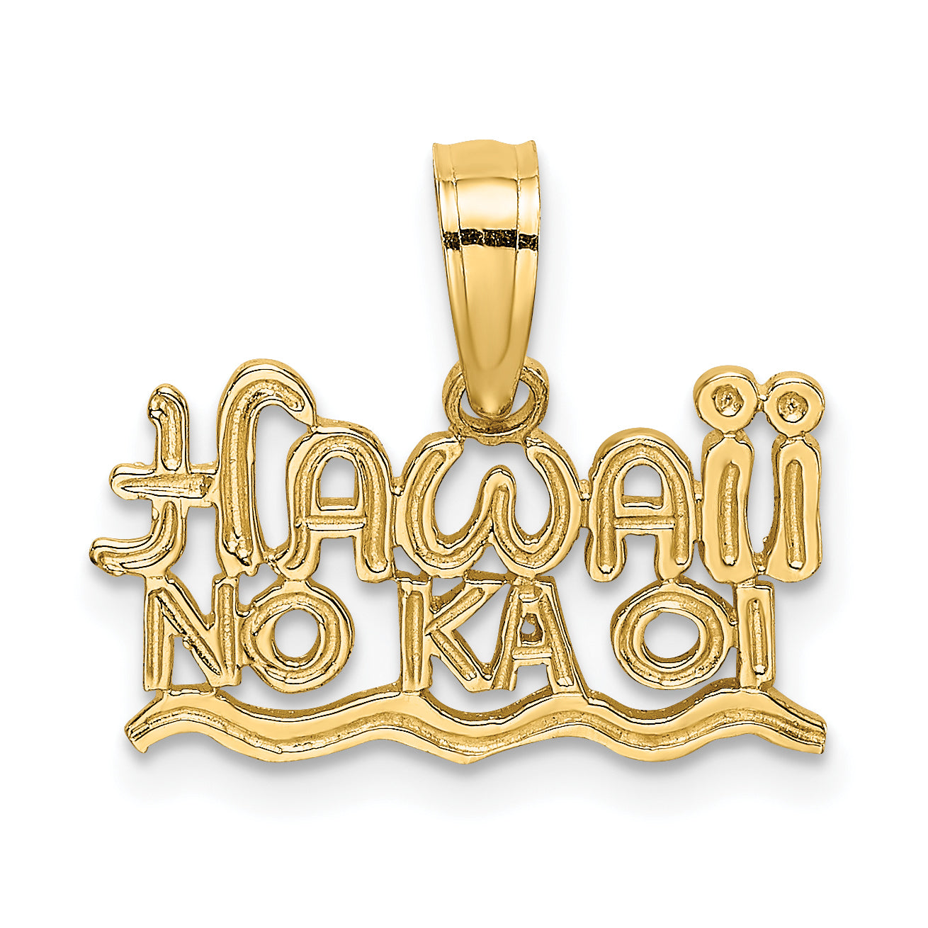 14k HAWAII NO KA OI Charm Main image