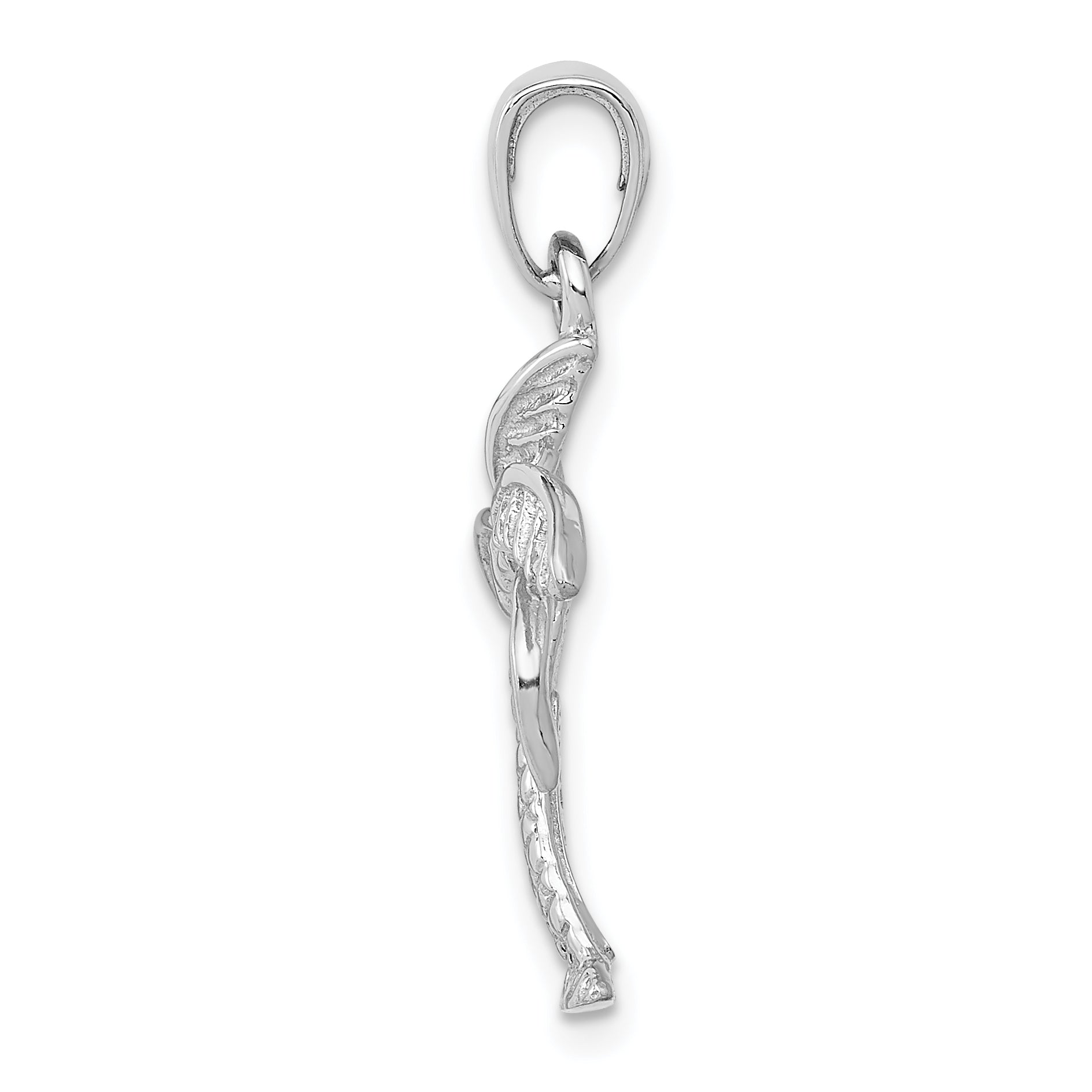 14K White Gold Palm Tree Pendant Secondary image