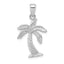 14K White Gold Palm Tree Pendant