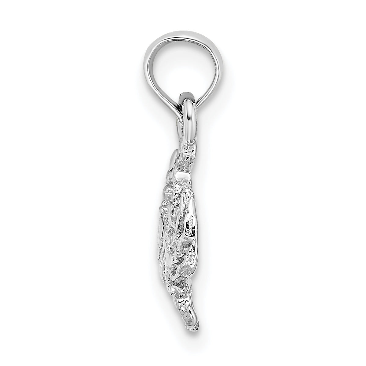 14K White Gold Blue Crab Charm Secondary image