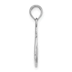 14K White Gold 2-D Polished Anchor Charm