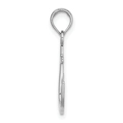 14K White Gold 2-D Polished Anchor Charm