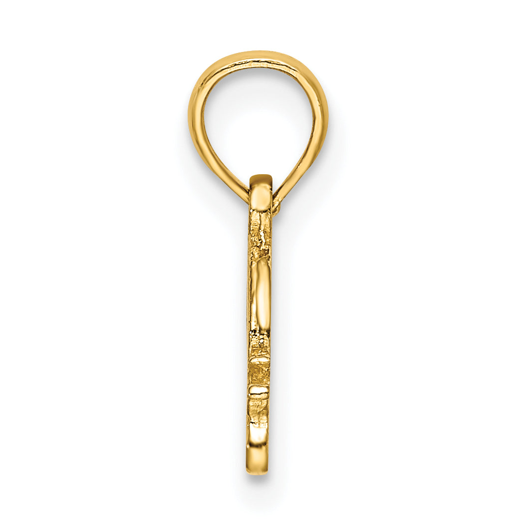 14k Textured Mini Snail Charm