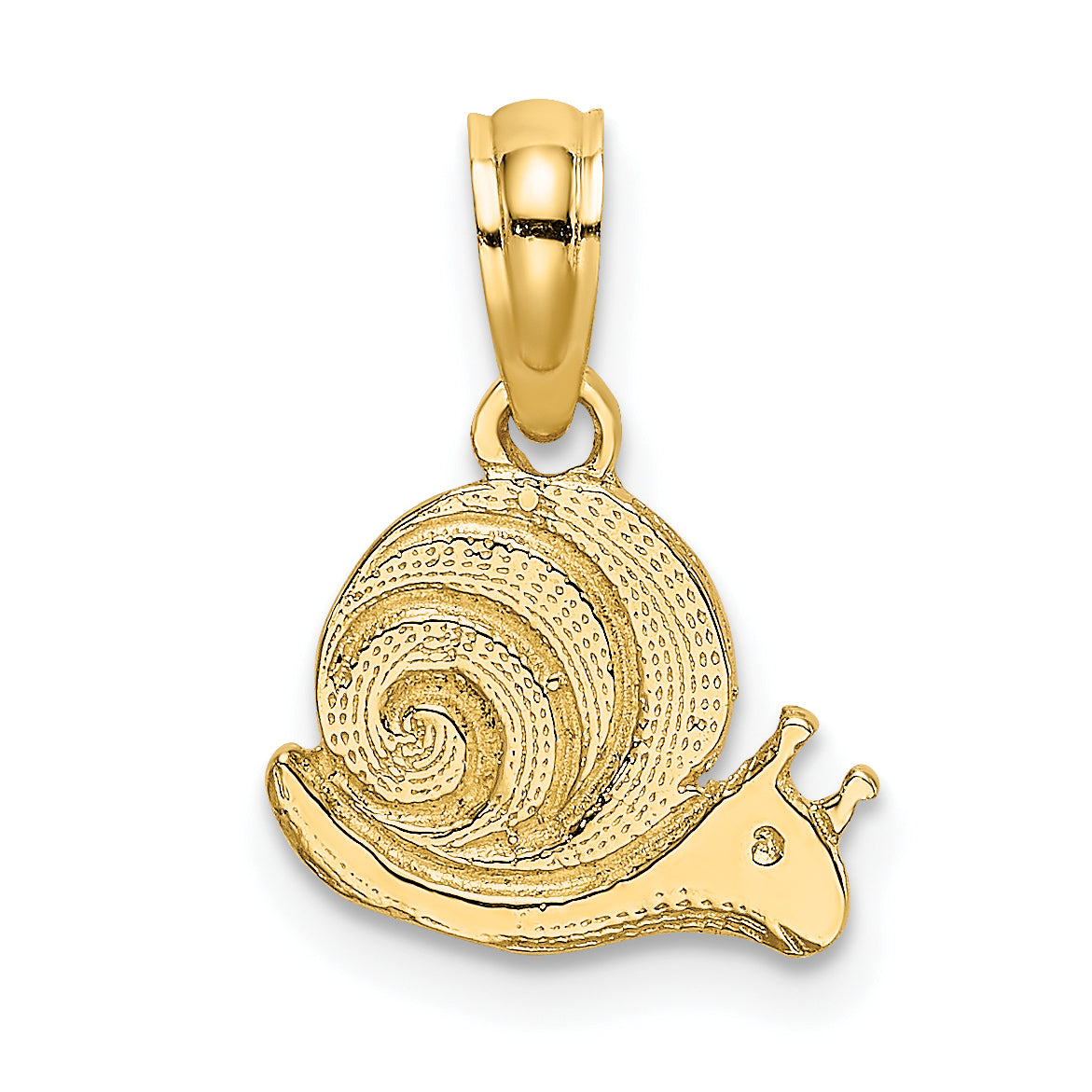 14k Textured Mini Snail Charm Main image