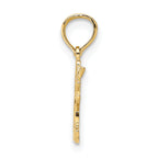 14k I HEART MY CAT Charm