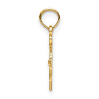 14k Artists Paint Palette Charm