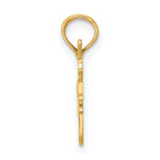 14K I HEART DANCING with Dancer Charm