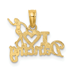 14K I HEART DANCING with Dancer Charm