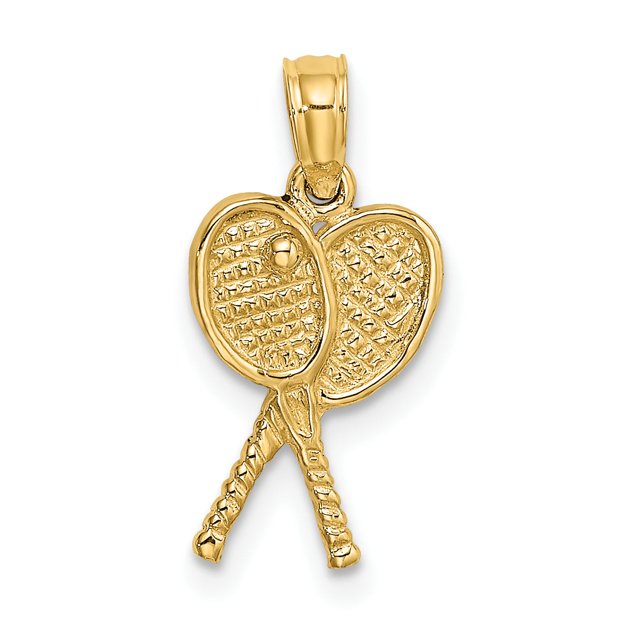 14k Tennis Racquets Charm Main image