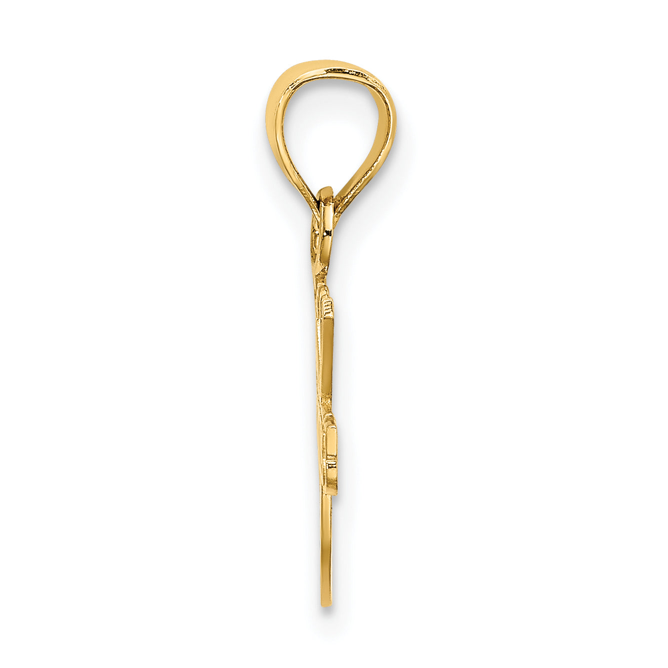 14K I HEART TENNIS Charm Secondary image