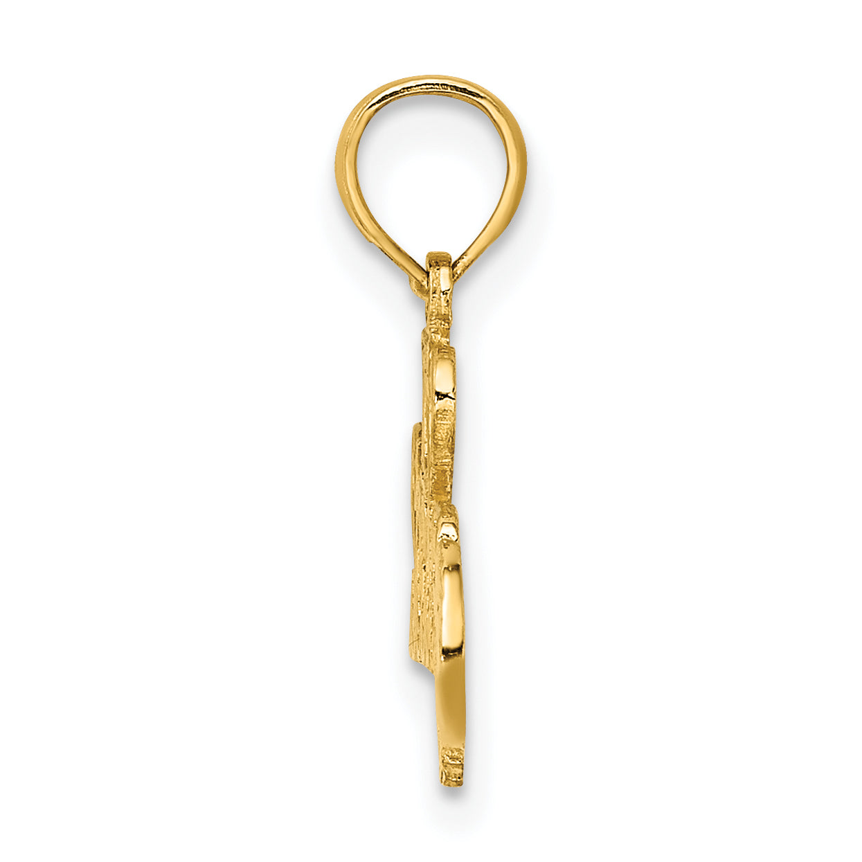 14K I HEART SOCCER with Ball Charm Secondary image