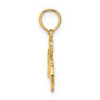 14K I HEART SOCCER with Ball Charm